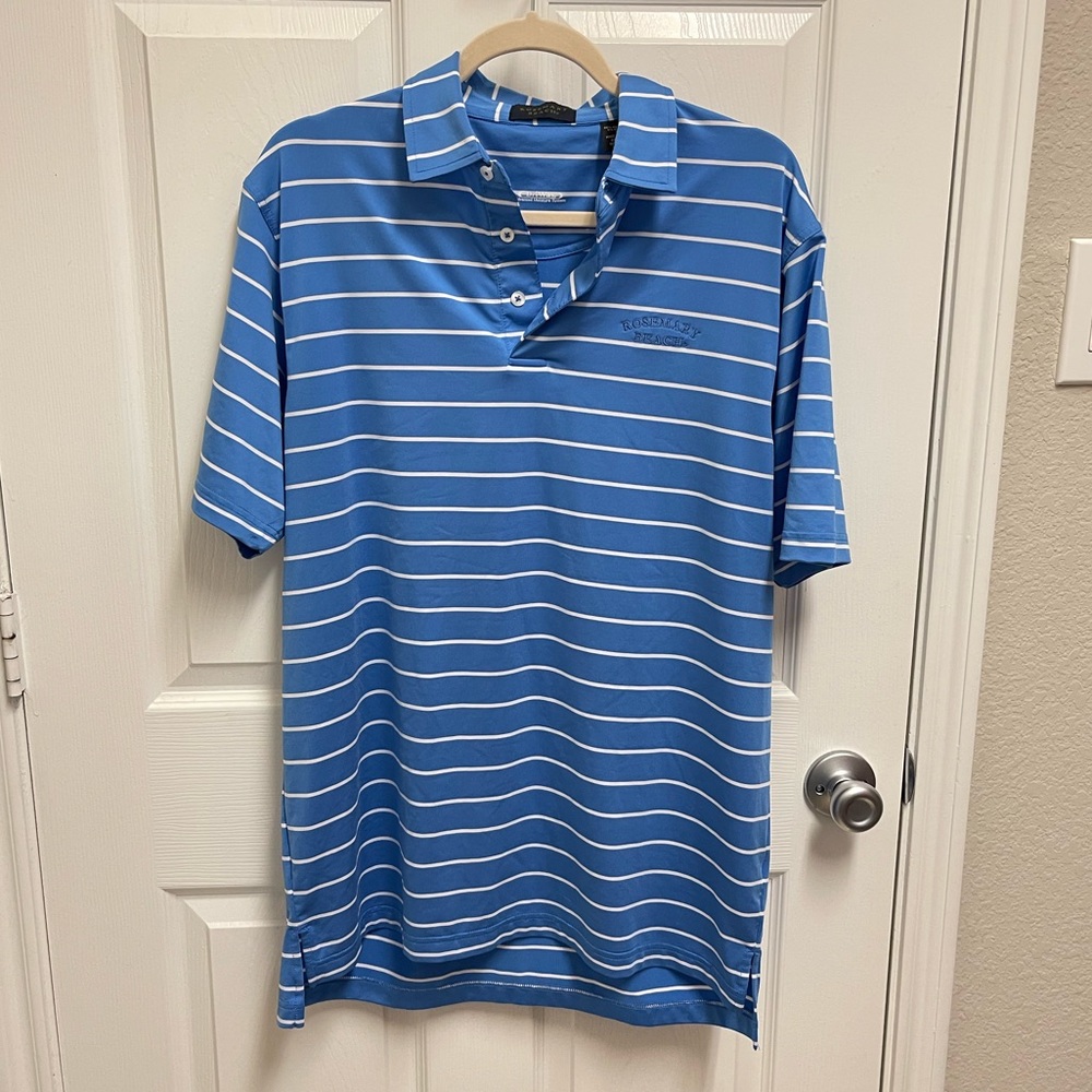 Rosemary Beach Striped Polo